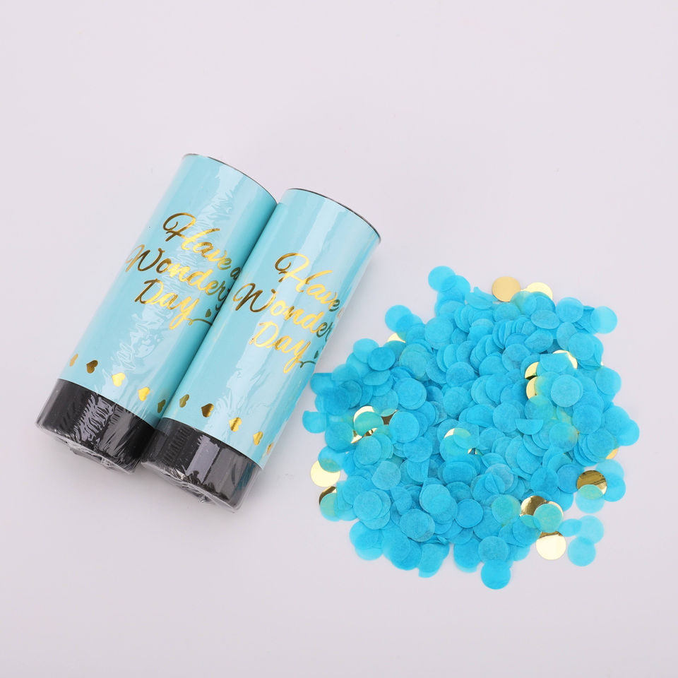 Powder Popper Blue Gender Reveal Powder Poppers Blue pink Biodegradable Powder Confetti ...