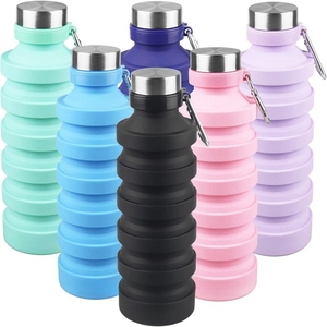 Botella de Agua Plegable de Silicona al por Mayor, Material Libre de BPA, para Beber Directamente, para Gimnasio, Campamento, Actividades al Aire Libre, Taza para Bebidas Económica con Logotipo - Product Image 3