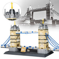 Wange 4219 Tower Bridge-Londres Angleterre – Ensemble de blocs de construction à assembler pour enfants, jouet en plastique, cadeau