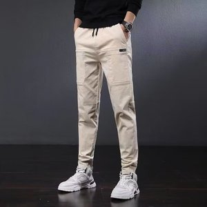 Pantaloni Casual in velluto a coste da uomo nuovi e ispessiti in peluche da uomo per l'autunno e l'inverno con elastico in vita e gamba piccola - Product Image 4