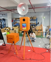 Nouvelle Machine Photobooth Double Miroir Magique en Bois 2026 avec Écran Tactile 18,5 Pouces, Appareil Photo et Imprimante Optionnels – Cabine Selfie
