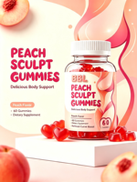 Bonbons Gommeux à la Maca pour Femmes, Amélioration des Hanches et des Fesses, Sans Gluten, pour une Silhouette Plus Volumineuse, Raffermie et Remodelée, 60 Gommes en Bouteille