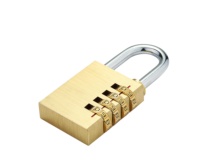 Cadenas à combinaison en laiton de qualité supérieure 38 mm, 4 chiffres, réinitialisable, verrou de sécurité