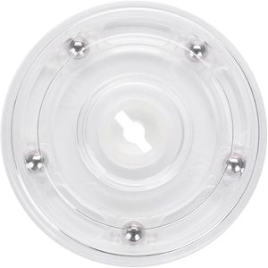 Organizador de tocadiscos <span class=keywords><strong>Lazy</strong></span> <span class=keywords><strong>Susan</strong></span> de acrílico de 3 pulgadas, Base de exhibición giratoria, acrílico blanco para estante de especias, mesa, pastel, cocina - Product Image 3