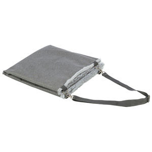 Manta para mascotas de 100 x 70 cm, gris, de lana suave con correas para asiento de coche para perros - Product Image 3
