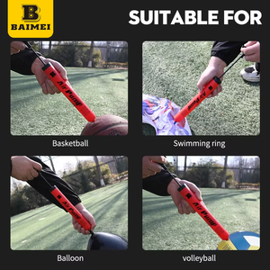 مضخة يدوية من الألومنيوم BAIMEI ، نفخ اليوغا في صالة الألعاب الرياضية ، مضخة هواء يدوية صغيرة محمولة مع إبرة - Product Image 4
