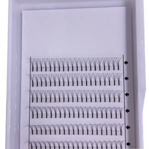 उच्च गुणवत्ता 0.10 मिमी हस्तनिर्मित सी कर्ल पलक एक्सटेंशन <span class=keywords><strong>3d</strong></span> <span class=keywords><strong>4d</strong></span> <span class=keywords><strong>5d</strong></span> 6 डी कोरियन pbt फाइबर 8-18 मिमी पूर्वनिर्मित प्रशंसक 0.07 मिमी वॉल्यूम पलक - Product Image 2