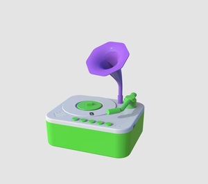 Enfants apprenant Musical Toddle Gramophone musique tourne-disque boîte jouet histoires <span class=keywords><strong>chansons</strong></span> phonographe Audio livres éducation cadeau - Product Image 4