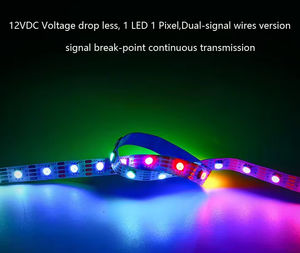 Bande lumineuse LED WS2812 Dream Color 30 60 LED RGB/M 5V Tension d'entrée Contrôle à distance par application WiFi pour utilisation en entrepôt - Product Image 4