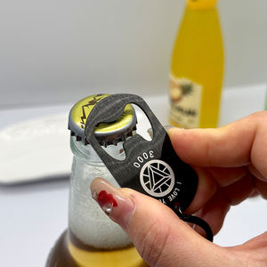 Wine Bottle Opener Keychain <b>Custom</b> logo Sublimation Wedding Gifts Stainless Steel Beer <b>Key</b> <b>Ring</b> Blank Metal Bottle Opener - Product Image 6