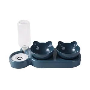 Mangiatoia per animali domestici di vendita calda Smart Automatic Pet Cat Slow Water Dispenser ciotola per l'alimentazione del cane con ciotola trasparente