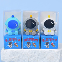 Taille-crayon manuel HUA Cartoon Space Odyssey, mini taille-crayon mignon en silicone en forme d'astronaute, taille-crayon kawaii