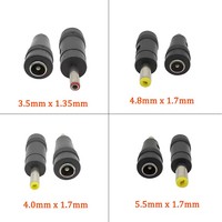 Connecteur CC 3.5*1.35mm 4.0/4.8*1.7mm 5.5*1.7/2.1/2.5mm 6.0*4.4mm Prise de charge mâle/femelle CC pour électronique DIY et ordinateur portable