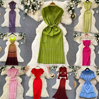 Robe nuisette en satin tendance été pour femme, sexy, à fines bretelles, dos nu, fendue haute, longueur midi, pour la plage, les soirées et les clubs