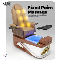 Chaise de pédicure professionnelle pour salon de manucure, chaise de pédicure de luxe avec massage