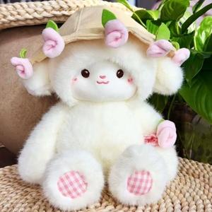 Từ Lamb Đồ Chơi Sang Trọng Màu Đỏ Màu Hồng Hoa Hồng Hoa Hat Cừu Thú Nhồi Bông Đồ Chơi Búp Bê Với Bó Hoa Cho Ngày Valentine Quà Tặng - Product Image 4