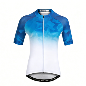 Maillot de vélo multi-imprimé pour femmes, impression de logo personnalisée, avec matériau écologique antibactérien à séchage rapide pour tous les terrains, été, femmes - Product Image 1