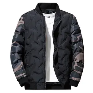 Neue Hot Selling Herren Camo Zipper Puffer Warme Jacke für den Winter