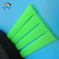 Funda Protectora de Cables de PET Negra Trenzada y Expandible, Retardante de Llama, para Cables de Audio y Video