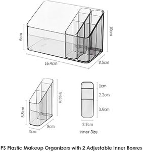 Manufacturer Custom Premium Large Acrylic Makeup Organizer With Divider - Product Image 6