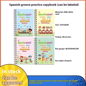 Pluma <span class=keywords><strong>de</strong></span> Control reutilizable mágica versión en español Groove caligrafía cuaderno Groove niños libro <span class=keywords><strong>de</strong></span> escritura a mano para el desarrollo <span class=keywords><strong>de</strong></span> la práctica - Product Image 3