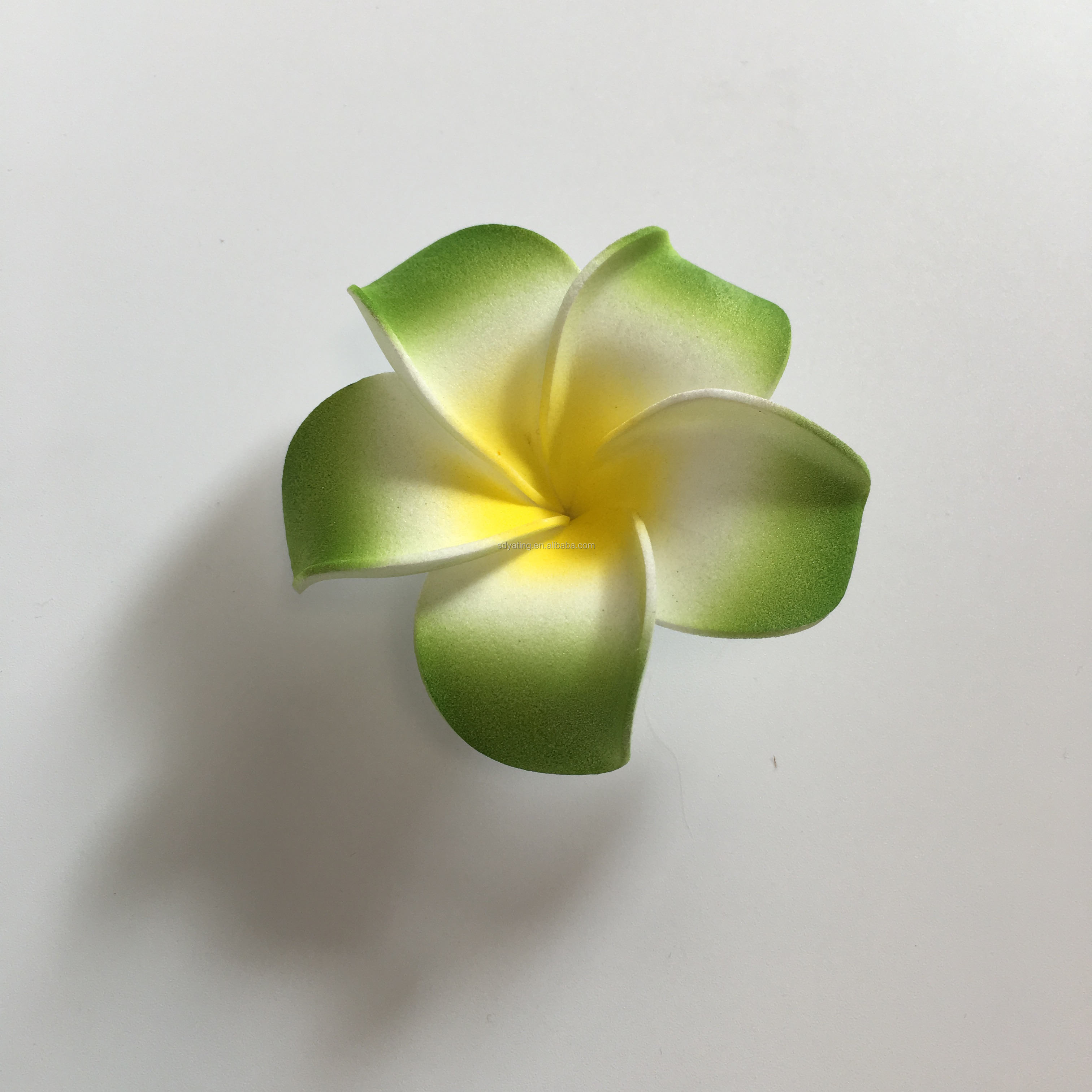 Hawaiian Beach EVA Foam Flower Hawaiian Plumeria Flower Hair Clip Hawaiian Ear Flower for Hat Decoration