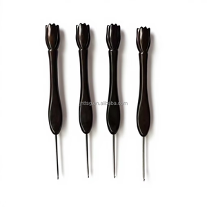 <span class=keywords><strong>Agujas</strong></span> de Ganchillo Personalizadas de Alta Calidad al por Mayor, <span class=keywords><strong>Agujas</strong></span> Pulidas a Mano con Mangos de Madera, Diseños en Forma de <span class=keywords><strong>Tulip</strong></span>án, Se Pueden Personalizar - Product Image 4