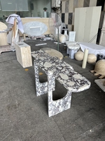 Salon chambre Design décor à la maison personnalisé meubles en marbre Calacatta alto Table d'entrée Table Console