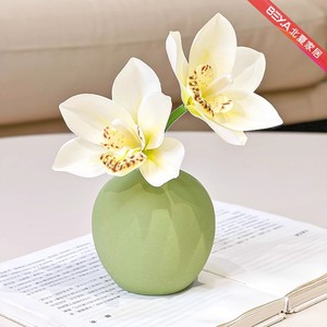 Artificial Cymbidium Flowers Silk Decorative Table <b>Ornament</b> For Home Wedding Props - Product Image 5