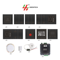 Système de contrôle de chambre d'hôtel rétro élégant durable 4 voies Double pôle étanche ABS écran tactile IPTV automatisation fils réseau IP66