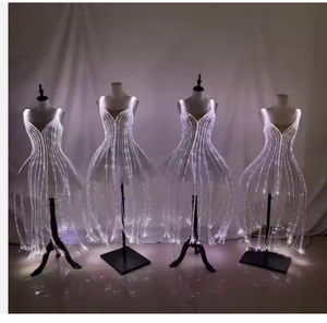 Vestido Tutú de Ballet Clásico de Fibra Óptica para Mujer |   Traje Luminoso para Actuaciones de Baile de Salón, Competencias y Espectáculos - Product Image 5