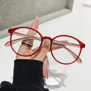 แว่นตาอ่านหนังสือแฟชั่น สีม่วง ป้องกันแสงสีฟ้า สำหรับผู้หญิง ทรงหน้ารูปไข่ เลนส์ใส น้ำหนักเบา - Product Image 2