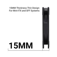 Thermalright TL-9015B 92mm Ultra Thin PWM PC Fan 15mm 2700RPM 42.58CFM S-FDB V2 pour le refroidissement du PC compact