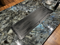 Table à thé en pierre bleue émeraude de luxe, table à thé de bureau, style moderne et luxueux haut de gamme, nouveau modèle, table de patron premium