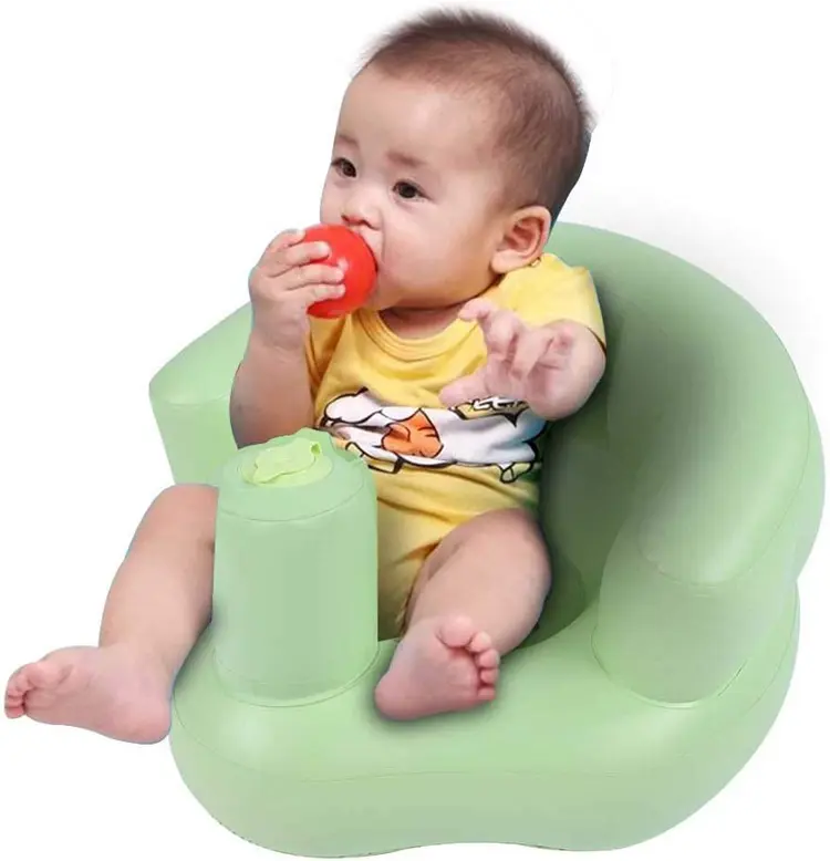 Sofá inflable con bomba integrada para bebés, silla de entrenamiento para niños pequeños