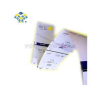 Impression de sécurité UV invisible imperméable, taille personnalisée, billet de concert, brochure, bande holographique, gaufrage, papier offset