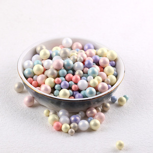 Ice Cream Colored Acrylic Round <b>Beads</b> 6MM 8MM 10MM <b>Loose</b> <b>Beads</b> For Bracelet Making DIY Jewelry Making Materials - Product Image 2