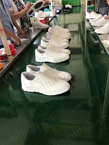 ZYF, Scarpe di Sicurezza in Vari Tipi di Pelle Bianche/Nere per Ristoranti, Uso in Infermatori, Facili da Indossare/Togliere, Antigermici, Zoccoli da Lavoro HSW029 - Product Image 6