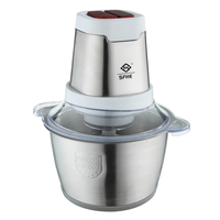 Elektrischer Küchen-Gemüsezerkleinerer Fufu-Maker mit 1,5L Edelstahlschüssel, Reinkupfermotor, 350W, CE-Zertifiziert für den Haushalt