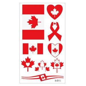 Tatouages temporaires Coupe du Monde de Football 2026 en gros - Autocollants visage drapeaux USA Canada Mexique en vrac pour les fans de sport, fournitures pour le jour du match - Product Image 2