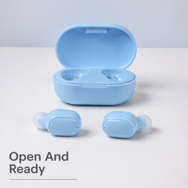 Wireless Earbuds with Charging Case Color Options for Wholesale