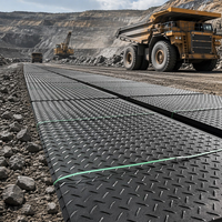 Tapis de sol en HDPE texturé noir, haute résistance, vente en gros, tapis de protection du sol en HDPE 4x8