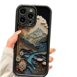 Coque de téléphone de protection de caméra en TPU blanc <span class=keywords><strong>neige</strong></span> haute bambou compatible avec <span class=keywords><strong>Apple</strong></span> 16/15/14/13/12/11 XS MAX XR 11Pro 7 Plus - Product Image 2