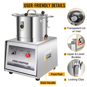 Giá tốt nhất Rooster xay thịt Mincer Máy bột trộn Máy xay nhiệm vụ nặng thịt máy móc chế biến - Product Image 4