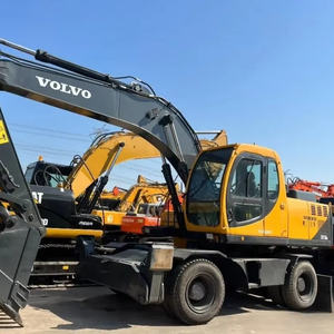 Maquinaria de buena calidad Original usada Volvo EW170BLC excavadora de ruedas de segunda mano equipo pesado con componentes de núcleo de motor - Product Image 1