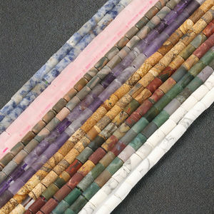 Perles de pierre naturelles Aventurine, Epidote Shoushan, Lapis Lazuli, taille minuscule, forme carrée, cubes, entretoises lâches pour la fabrication de bijoux - Product Image 2