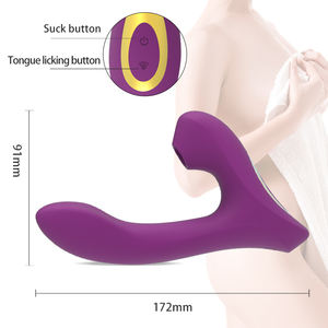 Benutzer definierte Frauen Sexspielzeug für Erwachsene 10 Frequenz G-Punkt & Klitoris Stimulation Vibrierender Dildo Saugen Vibrator - Product Image 6