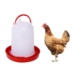 Galinha plástica manual aves domésticas bebedor balde para a agricultura - Product Image 6