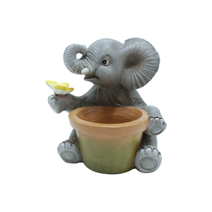 Scultura Personalizzata in Resina di <span class=keywords><strong>Elefante</strong></span> <span class=keywords><strong>e</strong></span> <span class=keywords><strong>Farfalla</strong></span> Dipinta a Mano Design Artistico per Decorazione Interna ed Esterna - Product Image 1