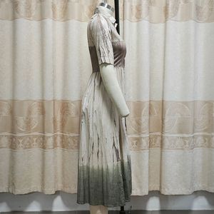 Cravatta tinta 3/4 manica girata verso il basso Casual moda donna camicia da donna Dressi - Product Image 3